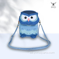 Bolso bandolera de mezclilla impermeable con forma de búho